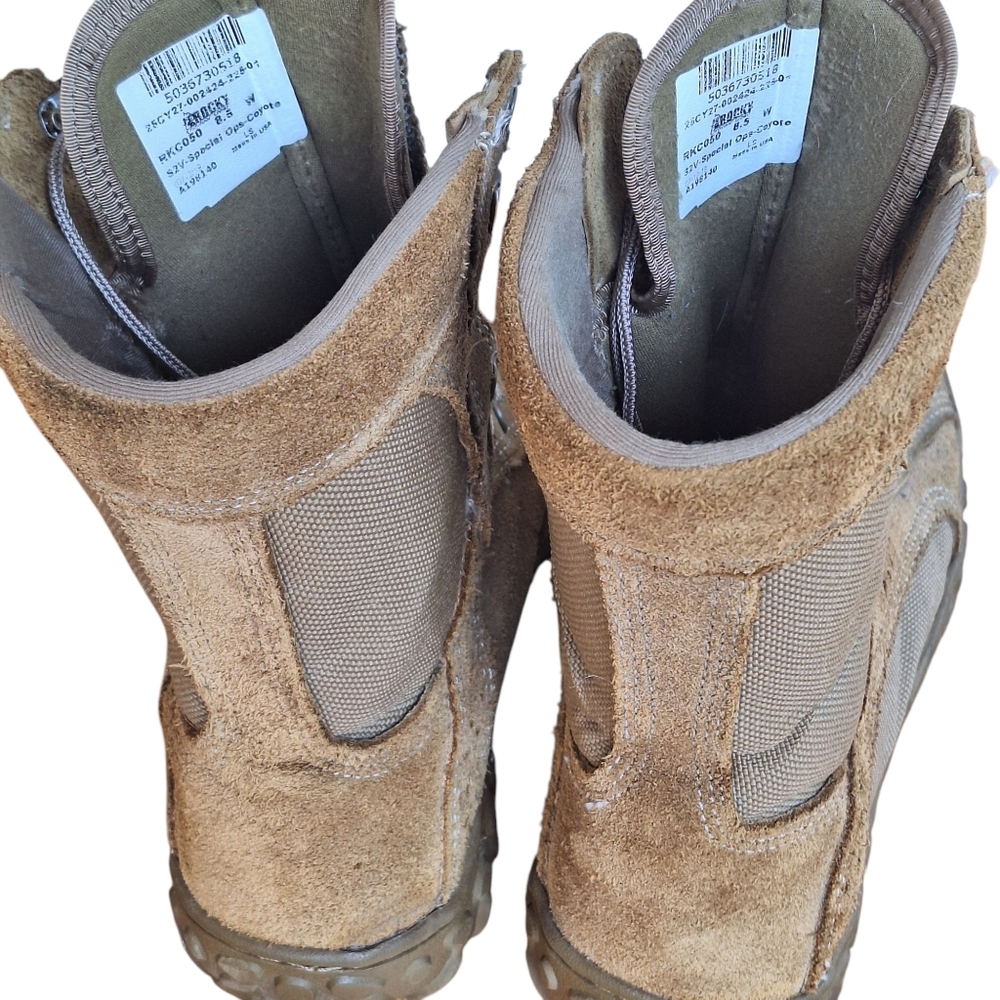 Rocky S2V Tactical Military Boot Coyote Brown RKC050 Men's size 8.5 Indoor Wear - Picture 12 of 16